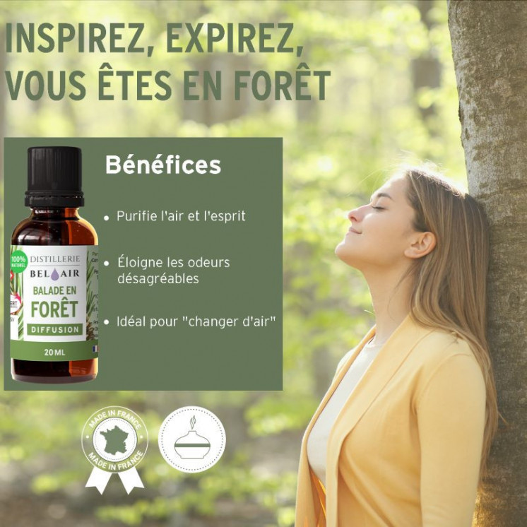 Balade en Forêt - Parfum d'ambiance Bio - 20ml