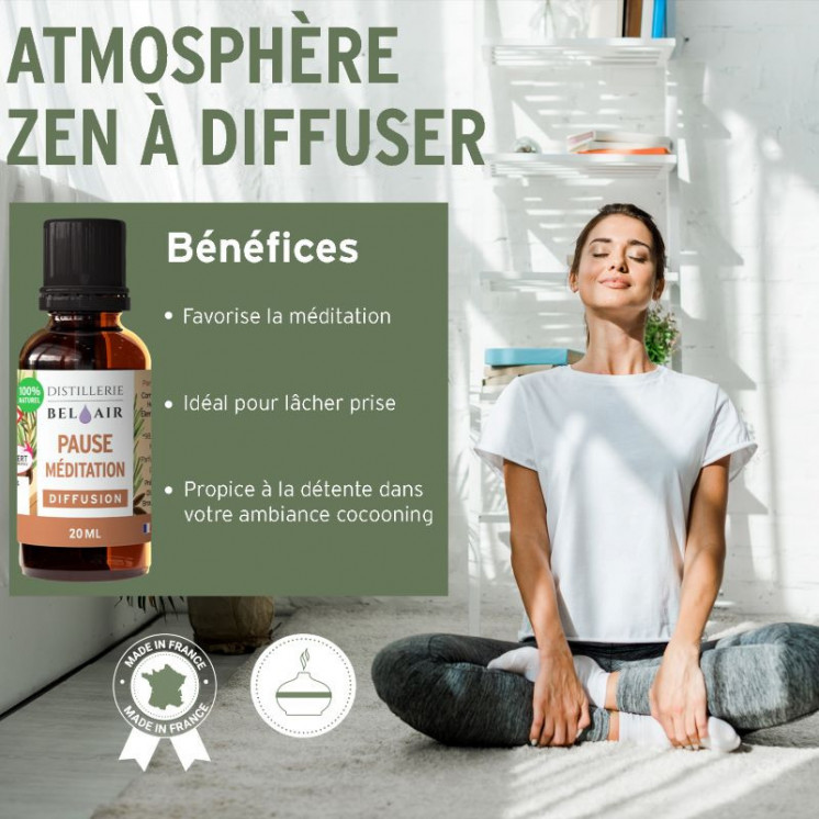 Pause Méditation - Parfum d'ambiance Bio - 20 ml