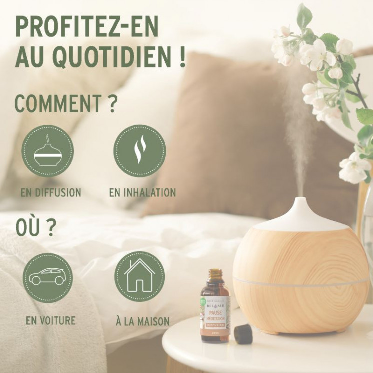 Pause Méditation - Parfum d'ambiance Bio - 20 ml