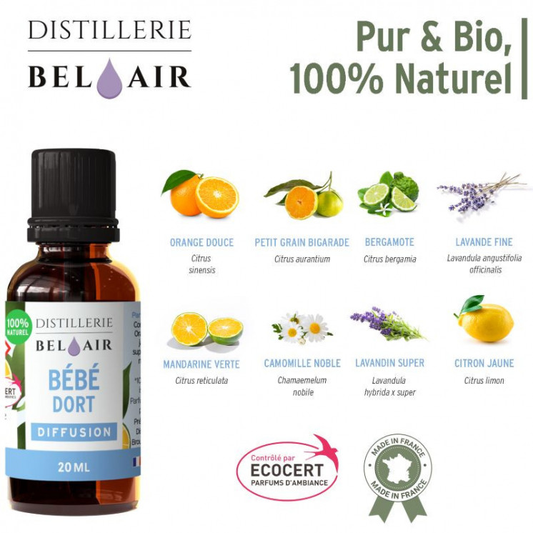 Bébé dort - Parfum d'ambiance Bio - 20 ml