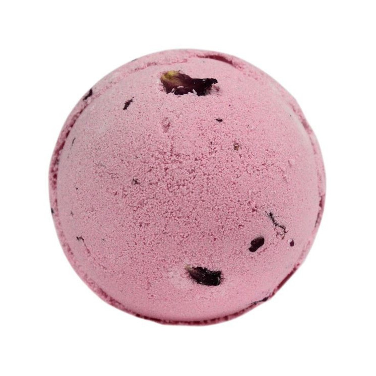 Boule de bain au Karité - Pétales de rose - 180g