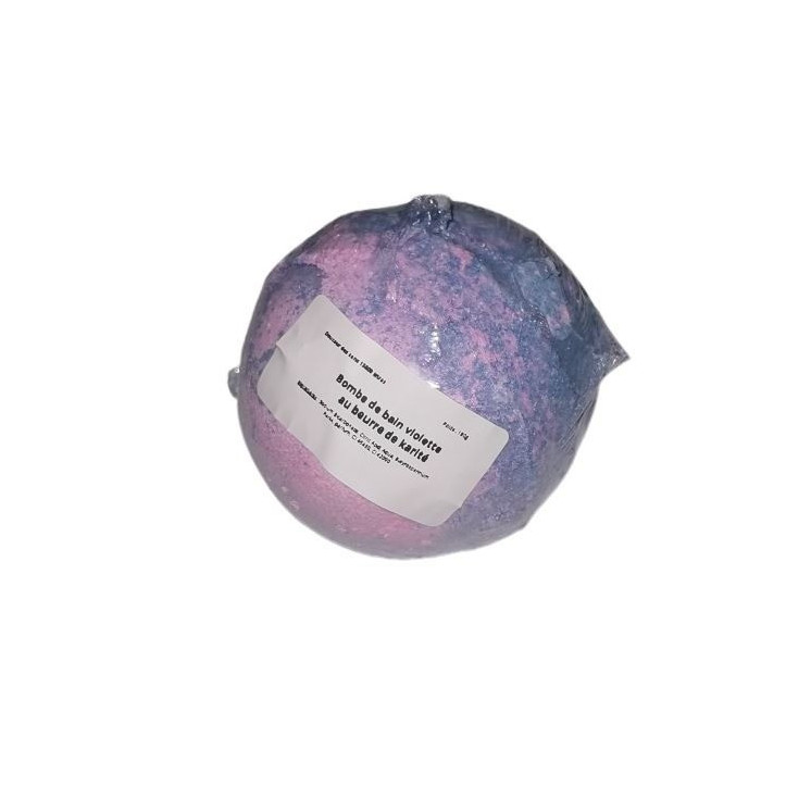 Boule de bain au Karité - Violette - 180 g