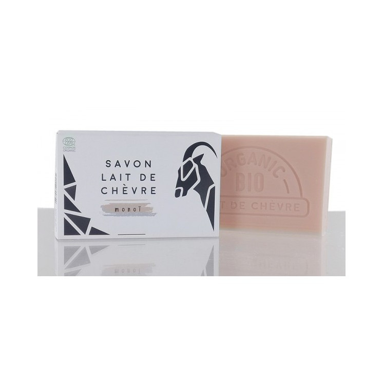 Savon bio au lait de chèvre parfum monoï